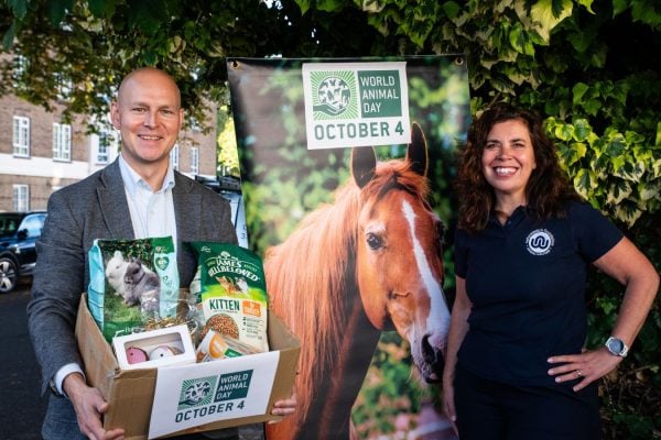 Cheltenham MP Max Wilkinson with our CEO Sarah Carr.