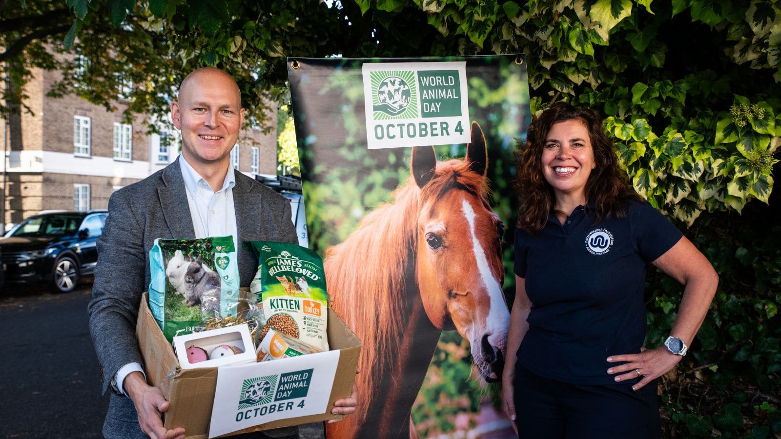 Cheltenham MP Max Wilkinson with our CEO Sarah Carr.